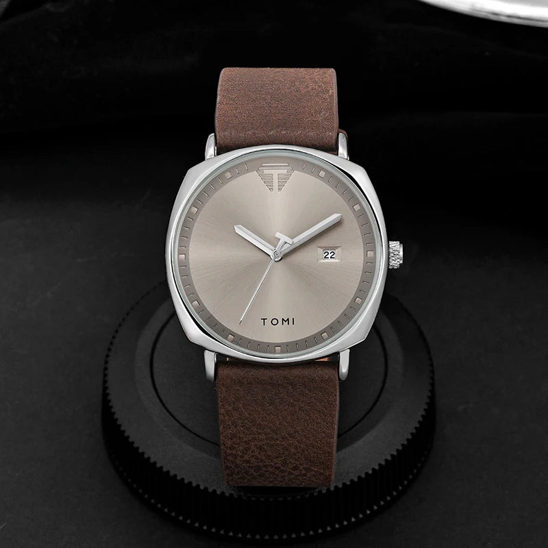 Minimal Quartz Leather Watch