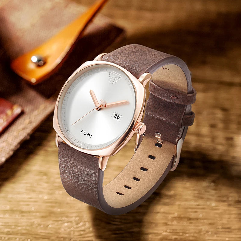 Minimal Quartz Leather Watch