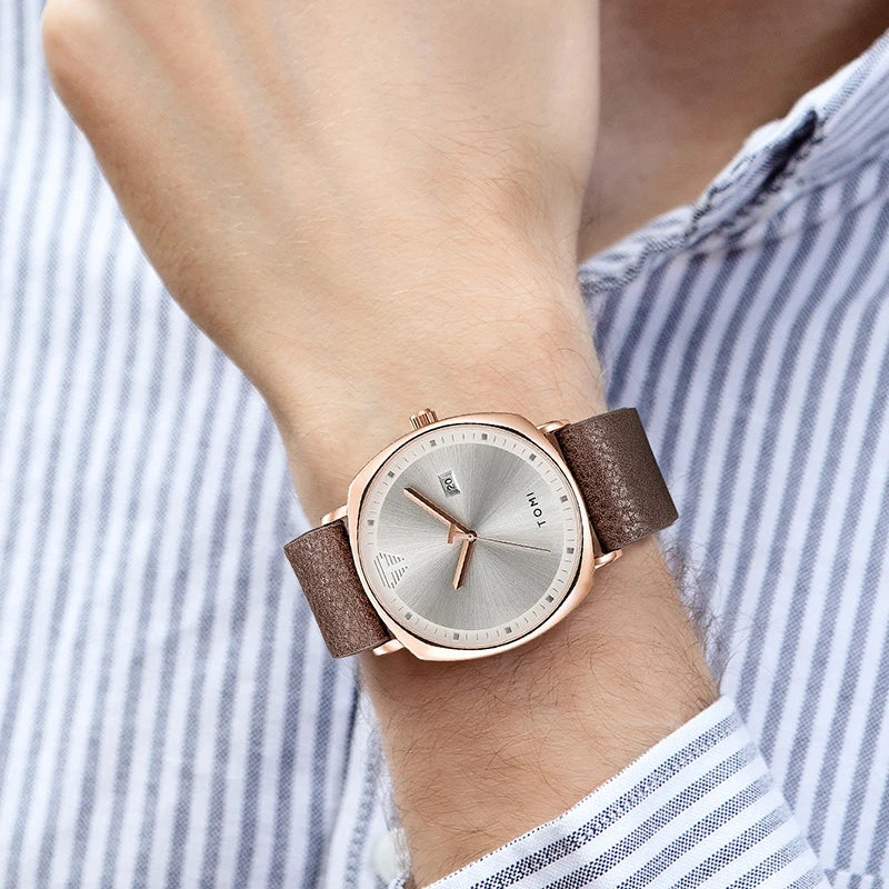 Minimal Quartz Leather Watch