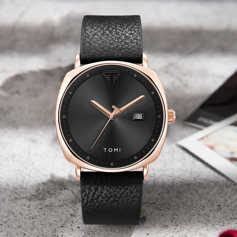 Minimal Quartz Leather Watch